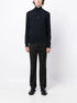 roll neck button-front cashmere jumper